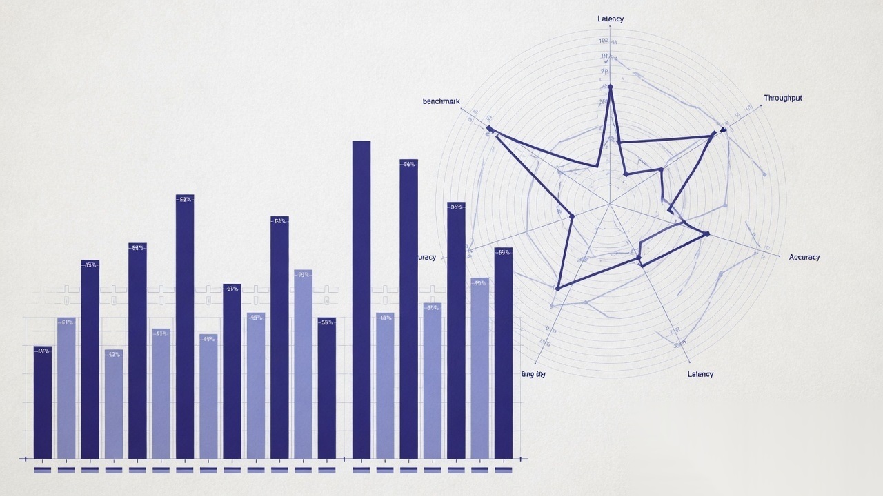 Abstract scientific chart geometry on light background