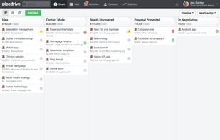 Pipedrive screenshot
