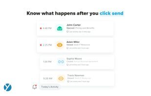 Yesware screenshot